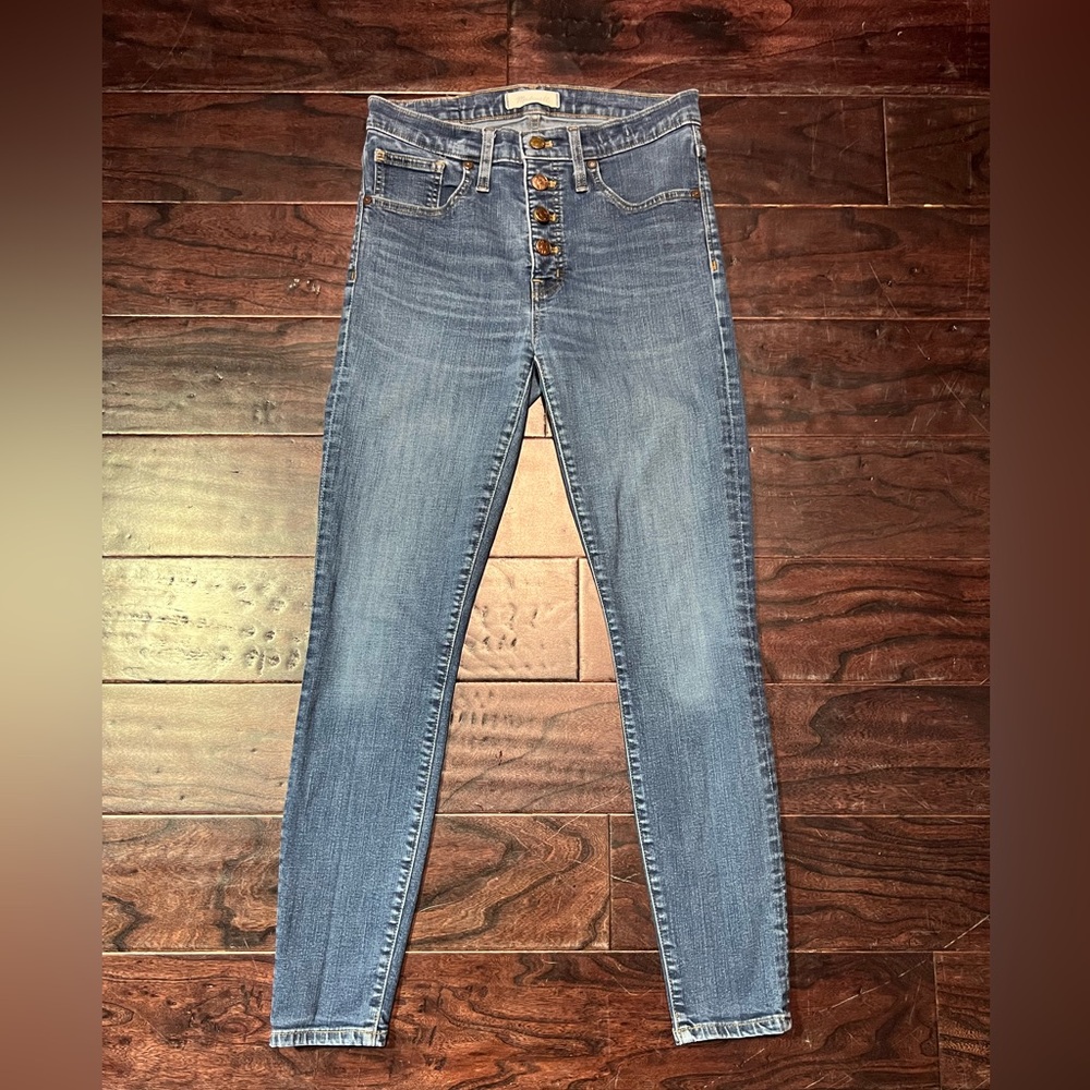 Madewell 9” High-Rise Skinny Button Fly Jeans